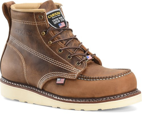 7011 7811 Carolina Flat Sole 6 inch steel toe and non steel toe Made In USA Ironworker boots