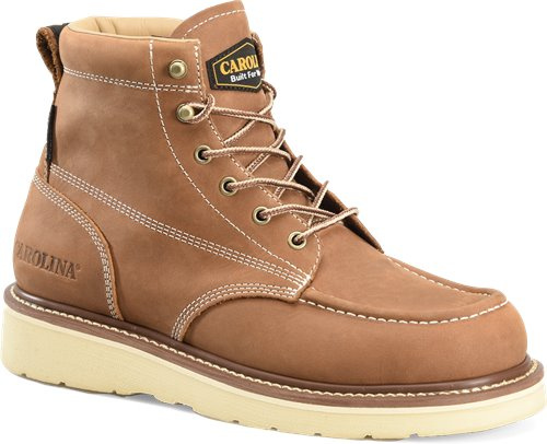 Mens waterproof 6 in Moc Toe Flat Sole Workboot